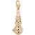Snowman Charm In Yellow Gold