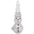 Snowman Charm In Sterling Silver