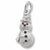 Snowman charm in Sterling Silver hide-image