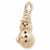 Snowman charm in Yellow Gold Plated hide-image