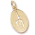 Gymnast charm in Yellow Gold Plated hide-image