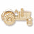 Tractor charm in Yellow Gold Plated hide-image