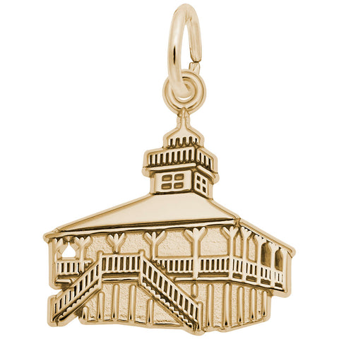 Lt House Bocagrand, Fl Charm in Yellow Gold Plated