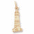 Boston Harbor,Ma Light House charm in Yellow Gold Plated hide-image