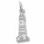 Boston Harbor,Ma Light House charm in Sterling Silver hide-image