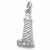 Cape Hatteras,Nc Lighthouse charm in Sterling Silver hide-image