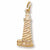Cape Hatteras,Nc Lighthouse Charm in 10k Yellow Gold hide-image