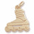 In Line Skate charm in Yellow Gold Plated hide-image