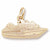 Cruise Ship charm in Yellow Gold Plated hide-image