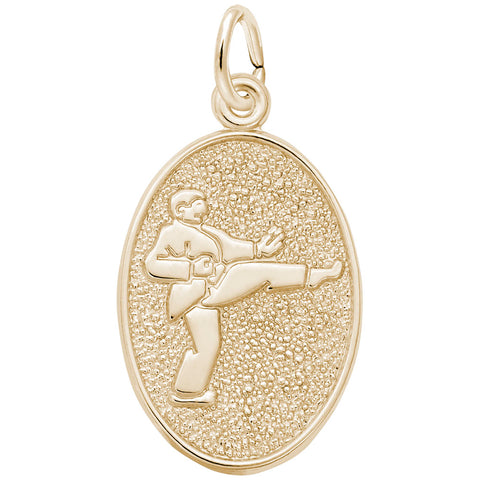 Martial Arts Charm In Yellow Gold