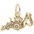 Back Hoe Charm In Yellow Gold