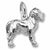 Mastiff charm in Sterling Silver hide-image