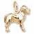 Mastiff Charm in 10k Yellow Gold hide-image