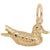 Duck Charm in Yellow Gold Plated
