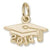 Grad Cap 2014 charm in Yellow Gold Plated hide-image