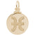 Pisces Charm in Yellow Gold Plated