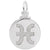 Pisces Charm In 14K White Gold