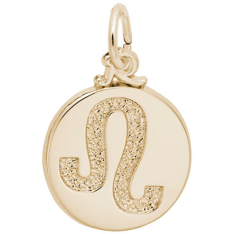 Leo Charm In Yellow Gold