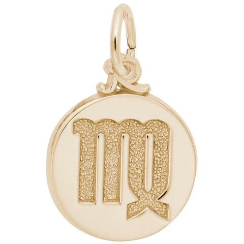 Virgo Charm in Yellow Gold Plated