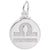 Libra Charm In Sterling Silver