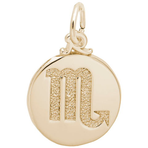 Scorpio Charm in Yellow Gold Plated