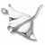 Manta Ray charm in 14K White Gold hide-image