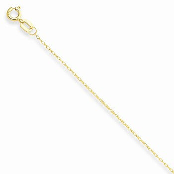 14K Yellow Gold Carded Cable Rope Chain