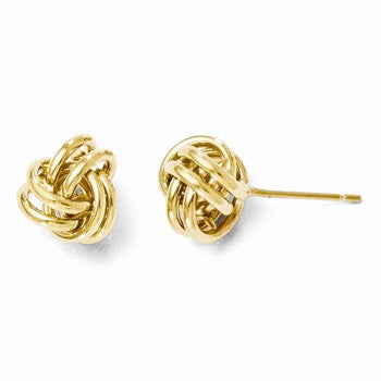 14k Yellow Gold Polished Post Earrings