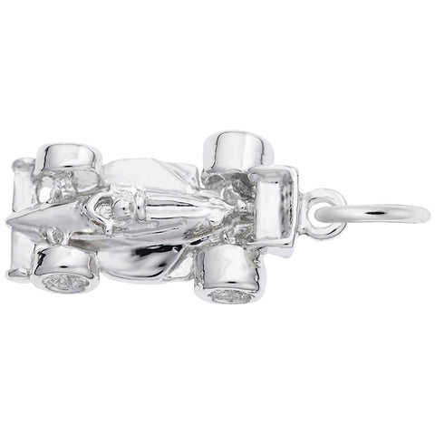 Indy Car Charm In Sterling Silver