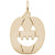 Jack O Lantern Charm in Yellow Gold Plated