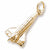 Shuttle charm in Yellow Gold Plated hide-image