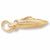 Speedboat Charm in 10k Yellow Gold hide-image