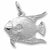 Angelfish charm in 14K White Gold hide-image