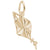 Kite Charm in Yellow Gold Plated