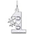 #1 Dad Charm In Sterling Silver