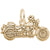 Motorcycle Charm in Yellow Gold Plated