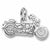 Motorcycle charm in 14K White Gold hide-image