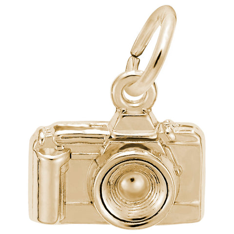 Camera Charm in Yellow Gold Plated