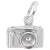 Camera Charm In Sterling Silver