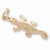 Alligator Charm in 10k Yellow Gold hide-image