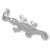 Alligator charm in Sterling Silver hide-image