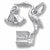 Twins charm in 14K White Gold hide-image