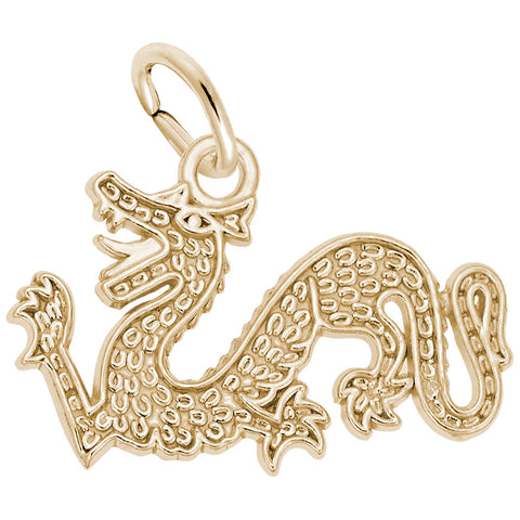 Dragon Charm in Yellow Gold Plated