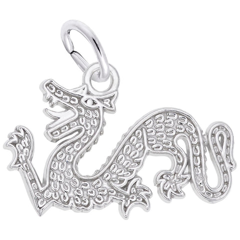 Dragon Charm In Sterling Silver
