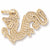Dragon charm in Yellow Gold Plated hide-image