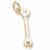 Wrench charm in Yellow Gold Plated hide-image