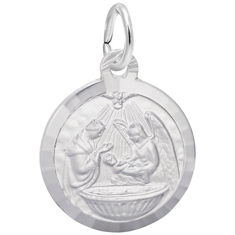 Baptism Charm In Sterling Silver