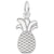 Pineapple Charm In Sterling Silver