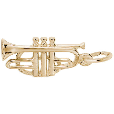 Cornet Charm in Yellow Gold Plated