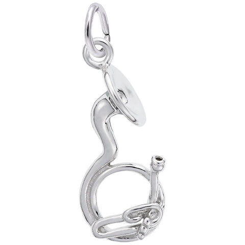 Tuba Charm In Sterling Silver